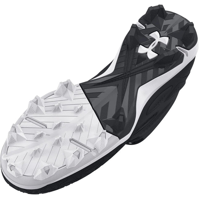 UA Leadoff Mid 3.0 Black Men's Baseball Cleats 3027446-001