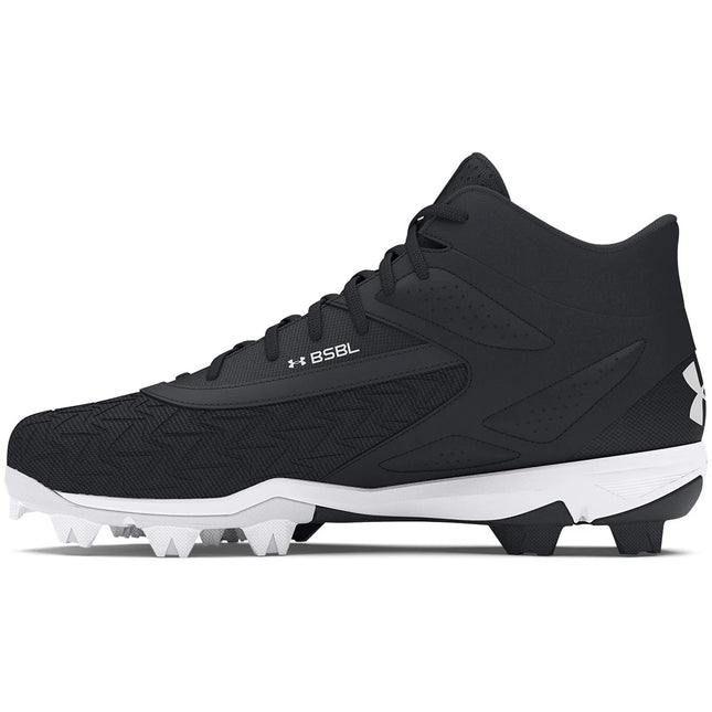 UA Leadoff Mid 3.0 Black Men's Baseball Cleats 3027446-001