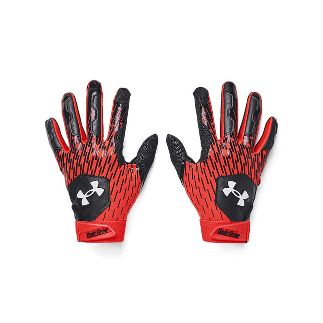 UA Clean Up Adult Batting Glove Black/Red 1378764-003