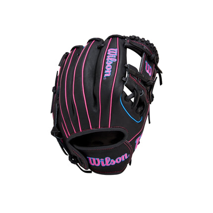 Wilson 2026 A1000™ DP15 Black/Pink Pedroia Fit™ 11.5''