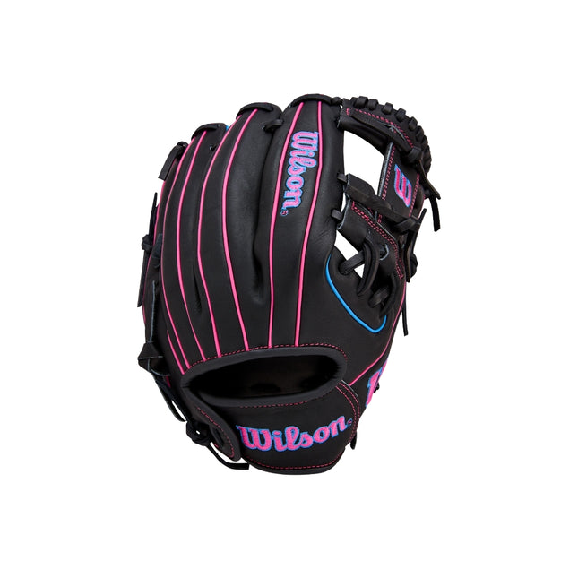 Wilson 2026 A1000™ DP15 Black/Pink Pedroia Fit™ 11.5''