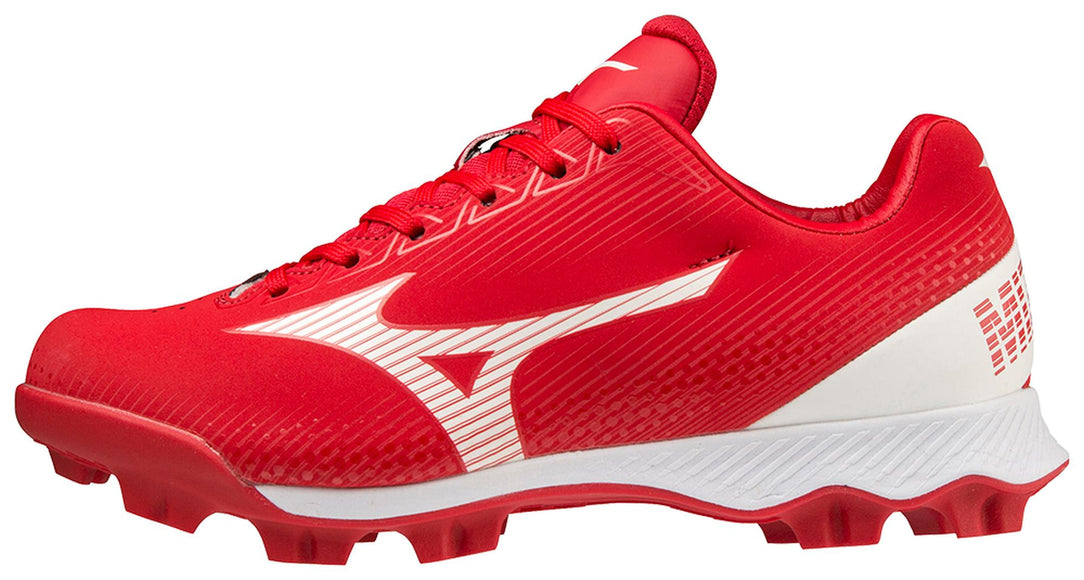 Mizuno Wave Lightrevo Jr Low Molded Cleat Red