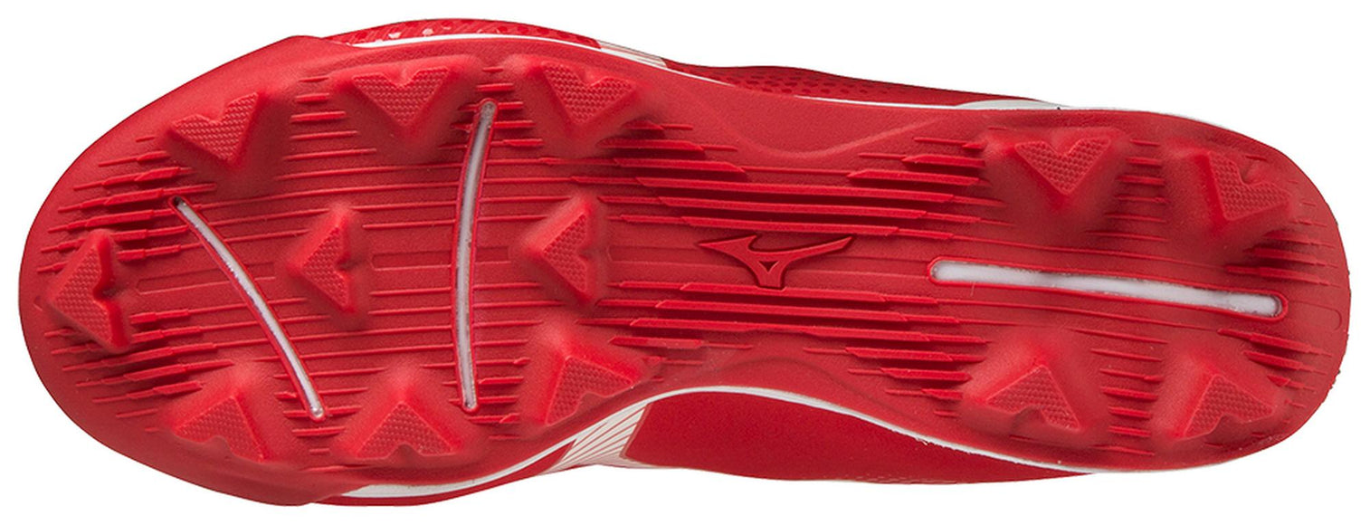 Mizuno Wave Lightrevo Jr Low Molded Cleat Red