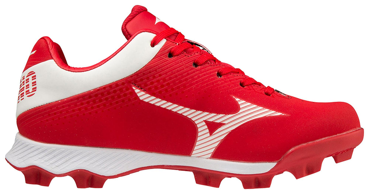 Mizuno Wave Lightrevo Jr Low Molded Cleat Red