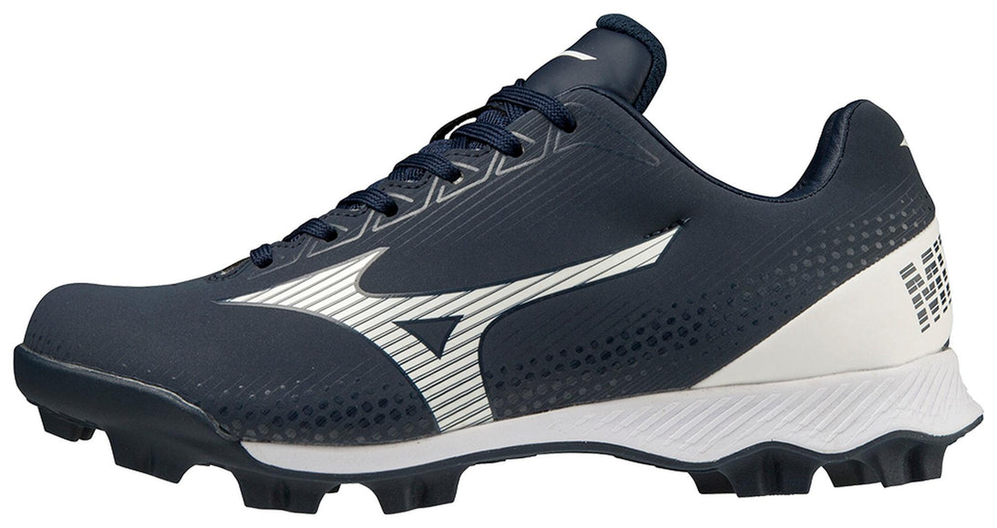 Mizuno Wave Lightrevo Jr Low Molded Cleat Navy