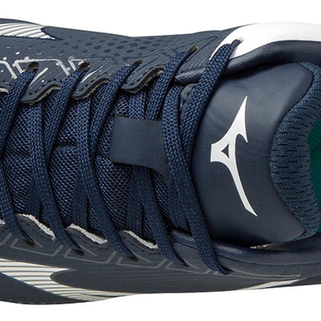Mizuno Wave Lightrevo Jr Low Molded Cleat Navy