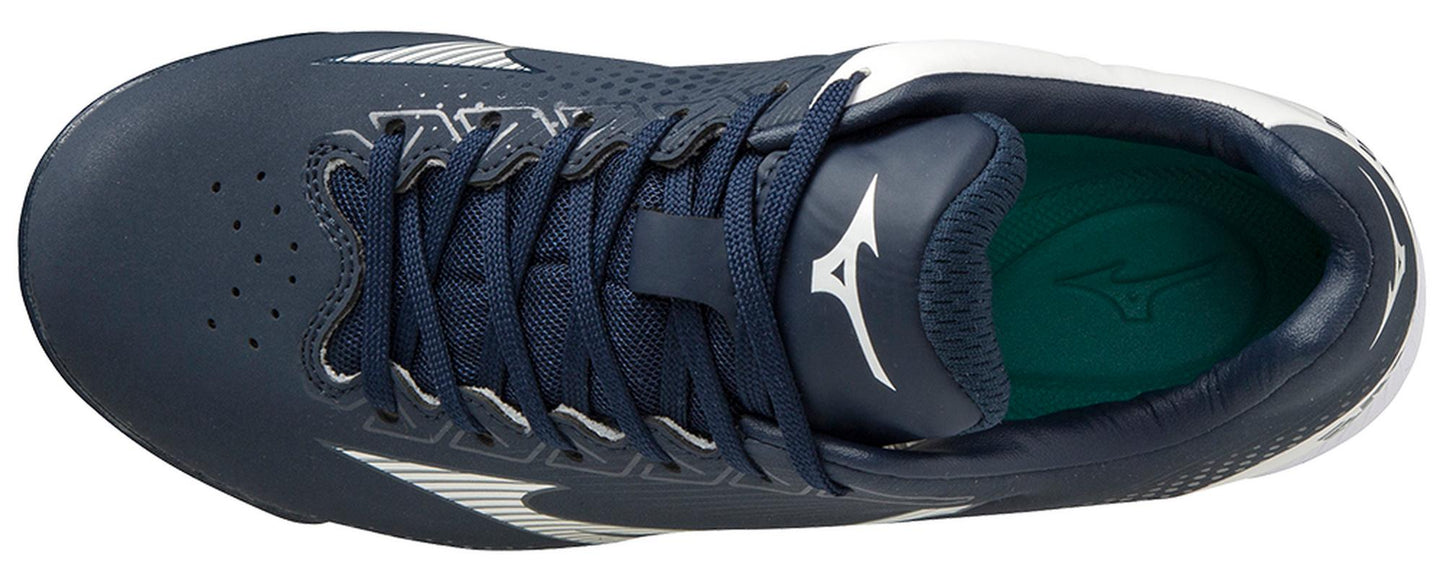Mizuno Wave Lightrevo Jr Low Molded Cleat Navy