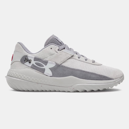 UA Harper 10 White Men's Turf Baseball Shoes 6000711-075