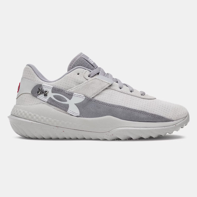 UA Harper 10 White Men's Turf Baseball Shoes 6000711-075
