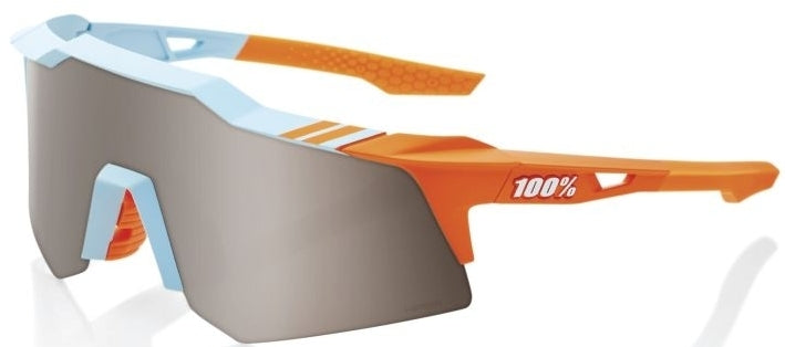 100% Speedcraft Xs - Soft Tact Two Tone - Hiper Silver Mirror Lens