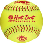 Worth Hot Dot 11'' Yellow Softball SPN11HDSY DOZEN