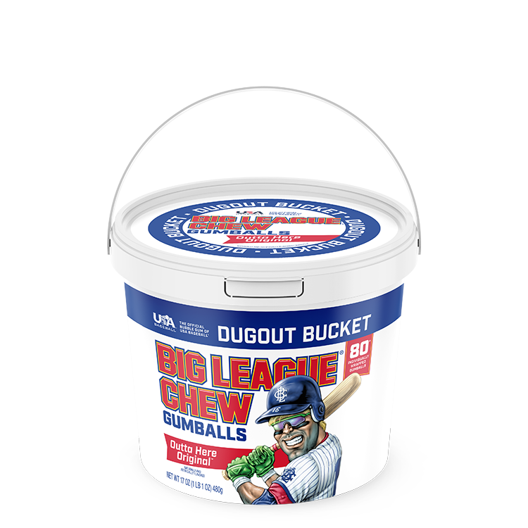 Big League Chew 80ct Gumball Bucket