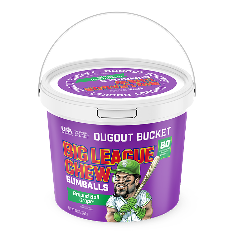 Big League Chew 80ct Gumball Bucket