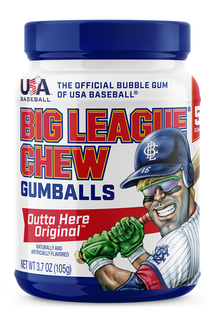 Mini-gomme à mâcher Big League Chew 55 ct en gobelet à emporter