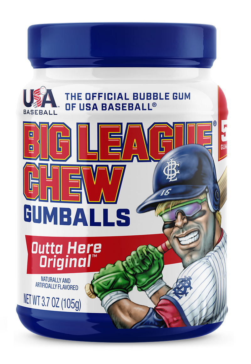 Big League Chew 55ct Mini Gumball To Go Cup