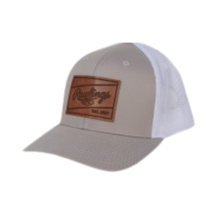 Rawlings Leather Patch Snapback Hat RWHLP