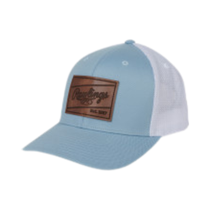Rawlings Leather Patch Snapback Hat RWHLP