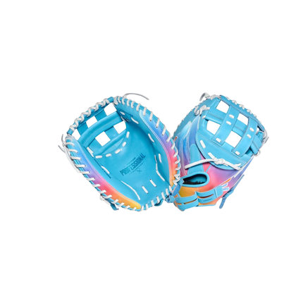 Easton Colorsplash 3.0 Pro Collection - 34" One-Piece Solid Web - Columbia Blue/White  - PCFPCM34SP-RHT