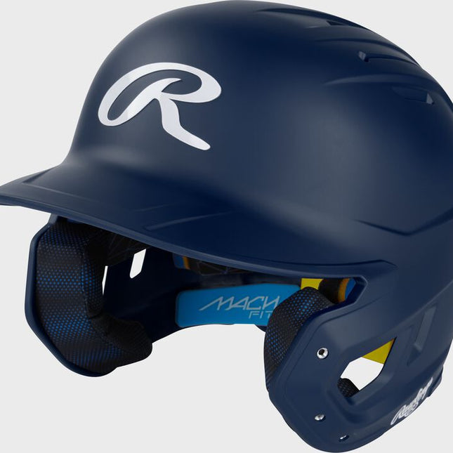 Rawlings Mach-Fit 1-Tone Matte Baseball Helmet O/S MACHFIT