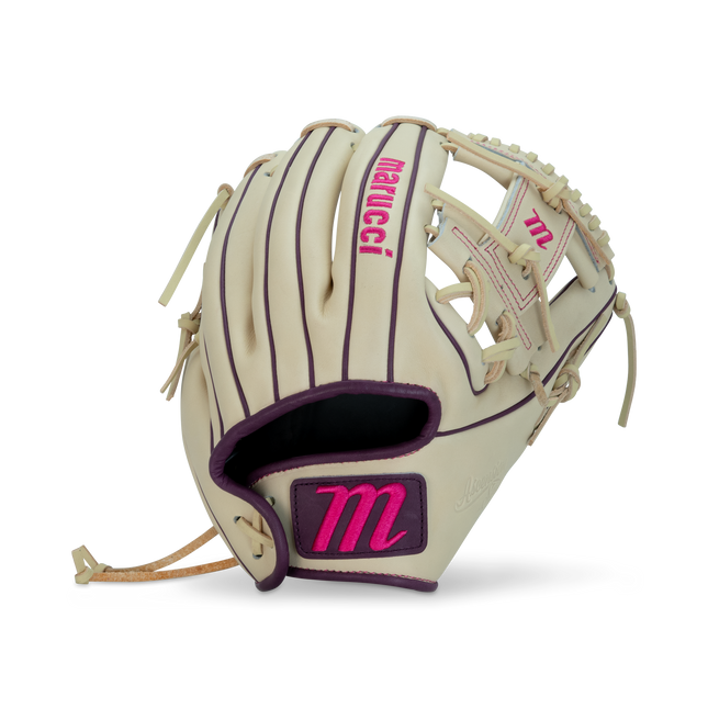 Marucci Ascension Fastpitch Glove Camel/Purple 11.75" MFGASFP44A2