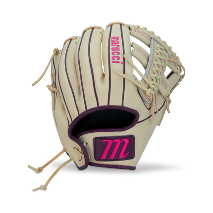 Marucci Ascension Fastpitch Glove Camel/Purple 12" MFGASFP45A5