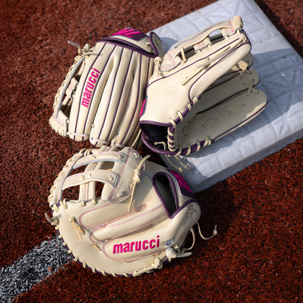 Marucci Ascension Fastpitch Glove Camel/Purple 12.5" MFGASFP97A6