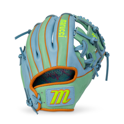 Marucci Cypress Lizard Skins Fastpitch Glove Camel/Columbia Blue 11.75" MFG2CYFP44A2