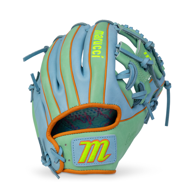 Marucci Cypress Lizard Skins Fastpitch Glove Camel/Columbia Blue 11.75" MFG2CYFP44A2