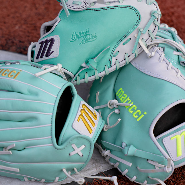 Marucci Cypress Lizard Skins Fastpitch Glove Camel/Mint 12" MFG2CYFP45K6