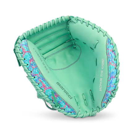 Marucci Cypress Lizard Skins Series Baseball Glove Mint/Coral Camo 34" MFGCYLS240C1