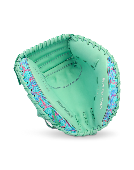 Marucci Cypress Lizard Skins Series Baseball Glove Mint/Coral Camo 34" MFGCYLS240C1