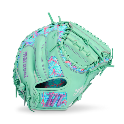 Marucci Cypress Lizard Skins Series Baseball Glove Mint/Coral Camo 34" MFGCYLS240C1