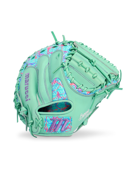 Marucci Cypress Lizard Skins Series Baseball Glove Mint/Coral Camo 34" MFGCYLS240C1