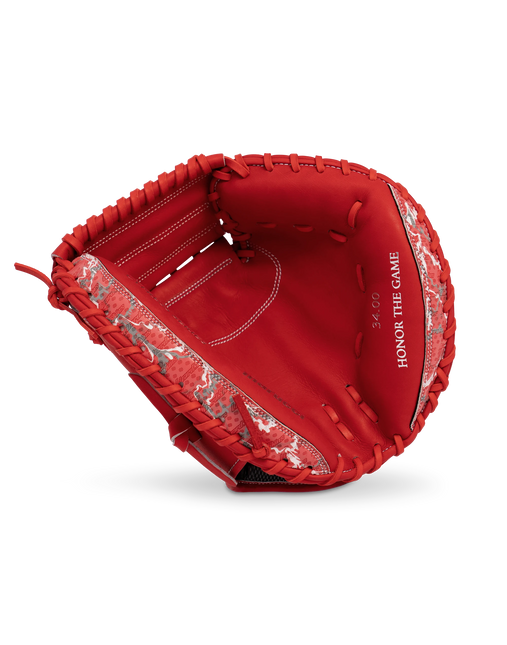 Marucci Cypress Lizard Skins Series Baseball Glove Red/Scarlet Camo 34" MFGCYLS240C1