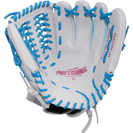 Gants de balle rapide Easton Professional Collection Color Splash 12'' PCFP120-15WCBP