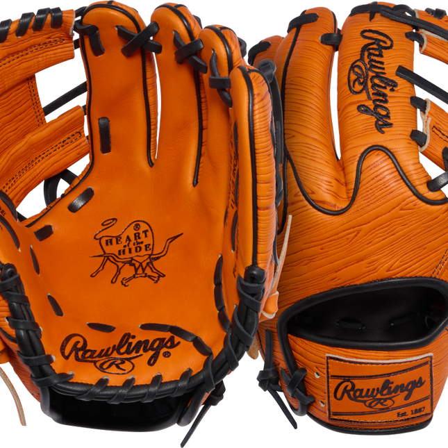 Rawlings 2026 Gold Glove Club March Heart Of The Hide BB Glove - 11.5" Orange PROR204-2OO