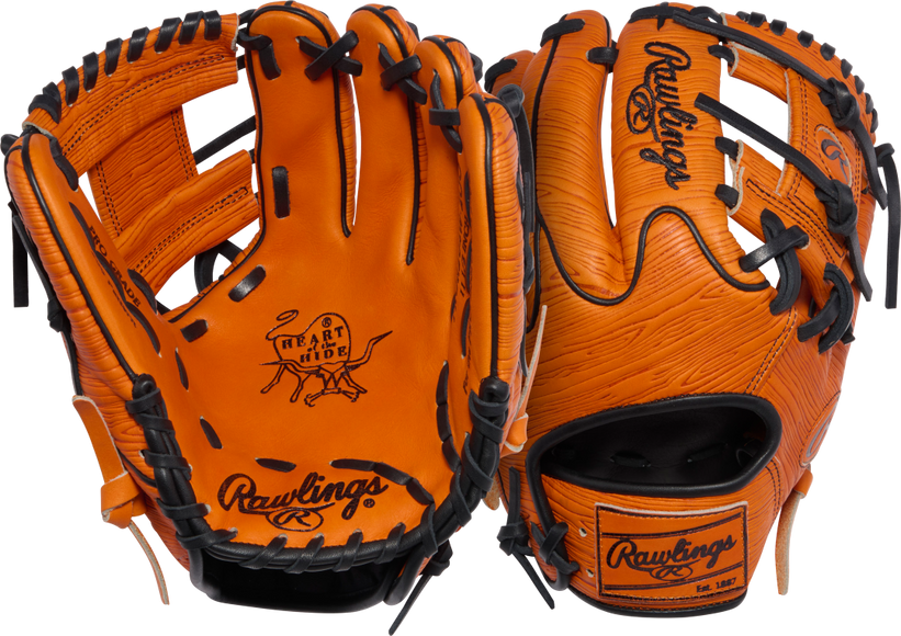 Rawlings 2026 Gold Glove Club March Heart Of The Hide BB Glove - 11.5" Orange PROR204-2OO