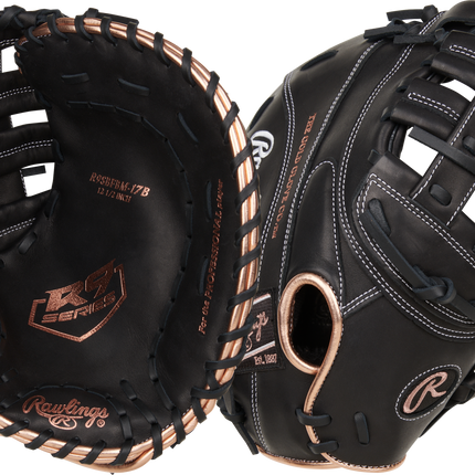 Rawlings "R9 Softball" Series-First Base Mitt Softball Glove 12.5" RR9SBFBM-17B