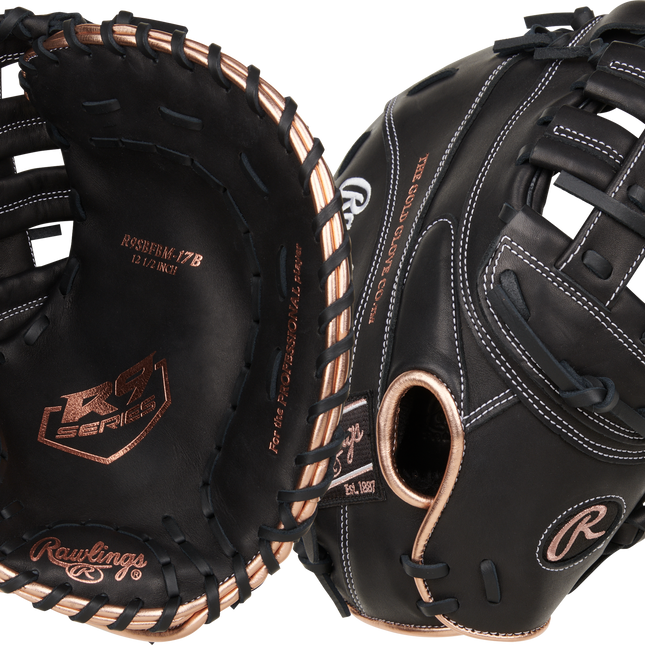 Rawlings "R9 Softball" Series-First Base Mitt Softball Glove 12.5" RR9SBFBM-17B