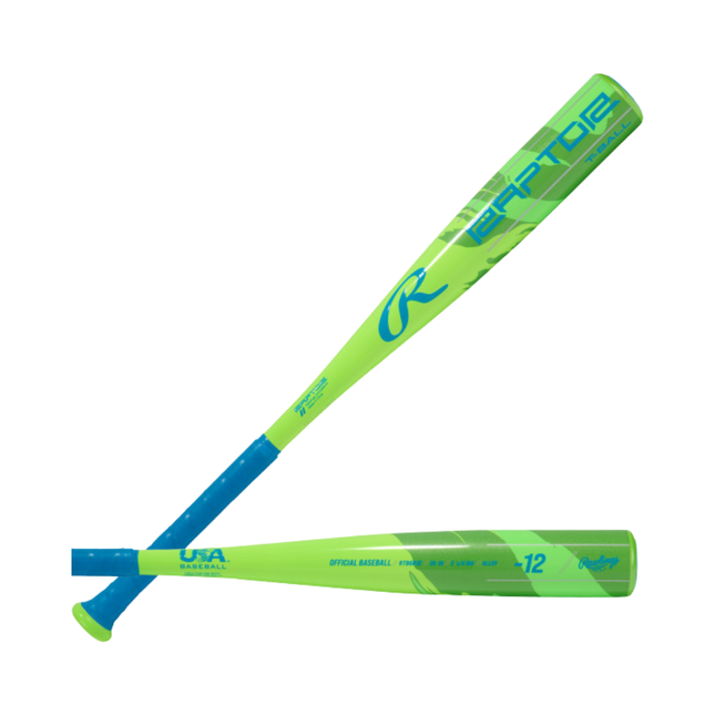 Rawlings Raptor -12 (2 1/4" Barrel) USA T-Ball Baseball Bat RTB6R12