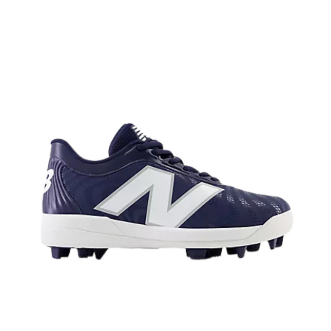Chaussures à crampons moulées basses New Balance pour jeunes, bleu marine J4040TN7