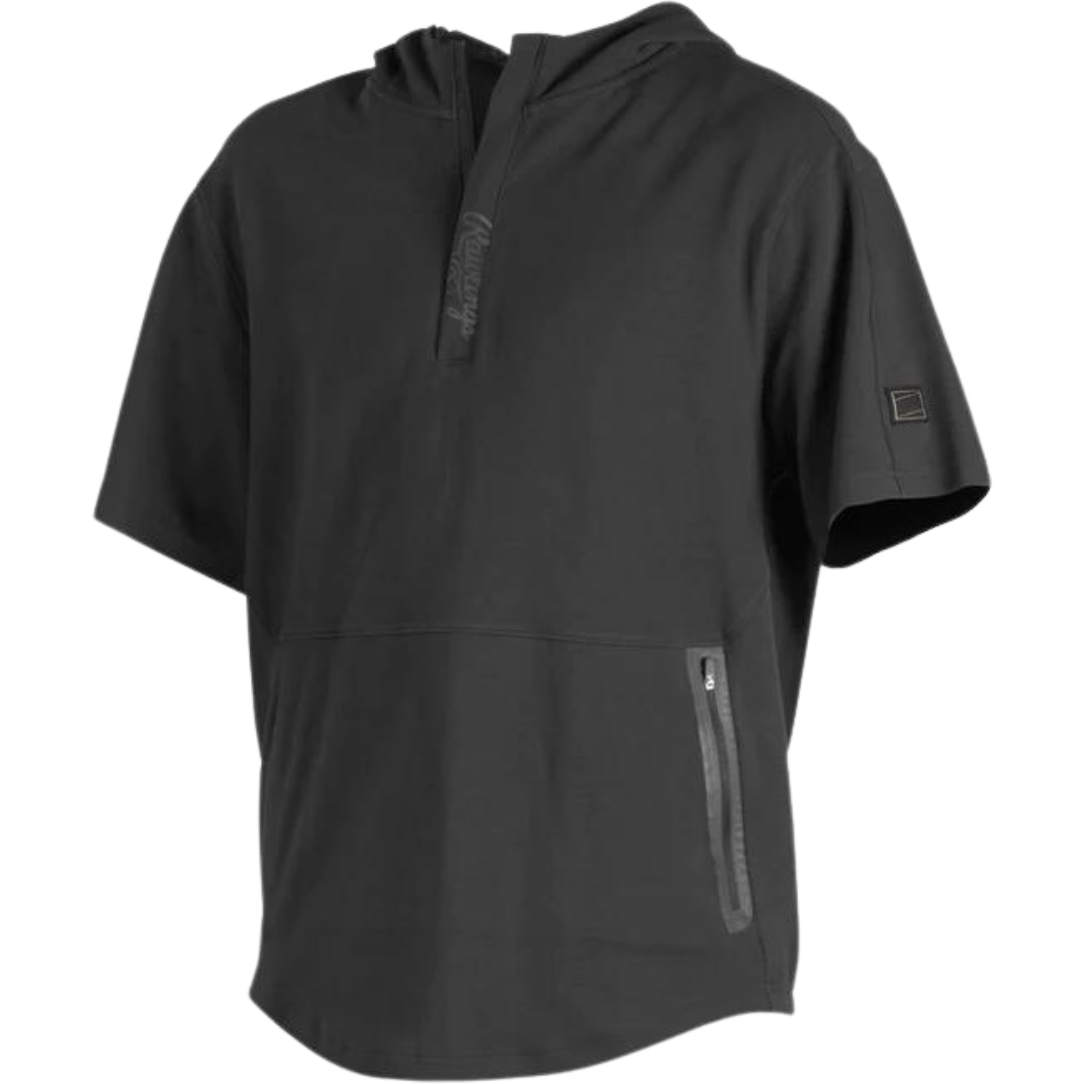 Rawlings Adult Gold Collection 1/4 Zip Short Sleeve Hoodie GCJJ – Baseball  360