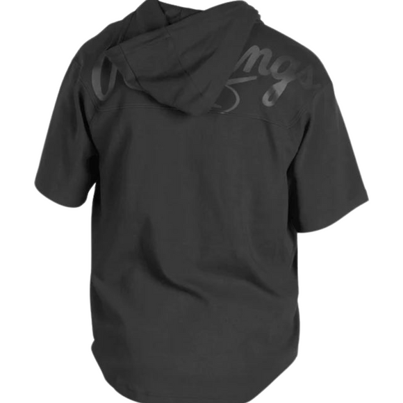 Sweat à capuche à manches courtes et fermeture éclair 1/4 de la collection Gold pour adulte de Rawlings GCJJ