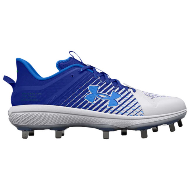 Chaussures de baseball à crampons en métal UA Yard Low pour hommes de UnderArmour Royal 3025592-400