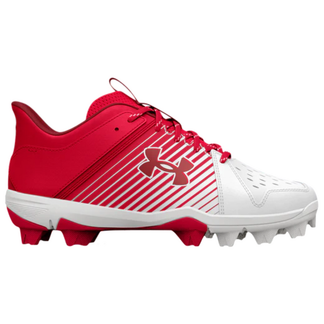 Chaussures de baseball UnderArmour UA Leadoff Low RM Jr. pour garçon Rouge 3025600-601