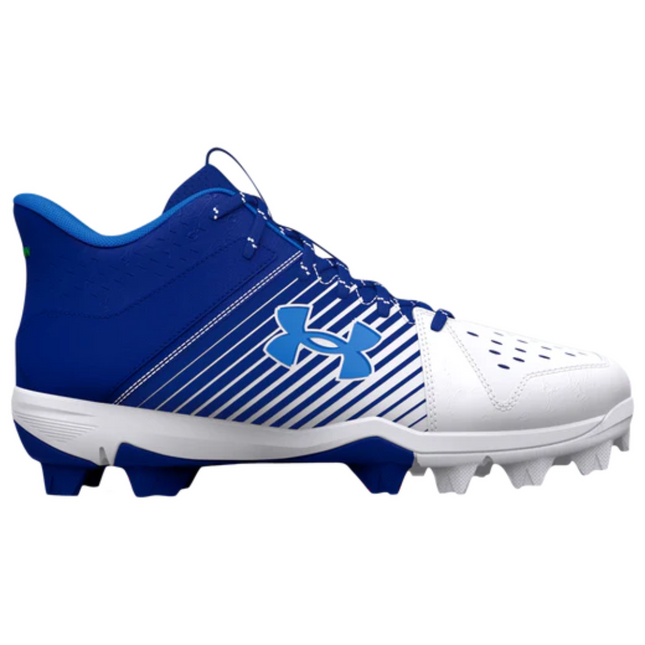 Chaussures de baseball UnderArmour UA Leadoff Mid RM Jr. pour garçon, Royal 3025601-400
