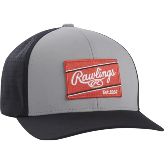 CASQUETTE RAWLINGS RED PATCH FLEX FIT 1 10 RSGVH