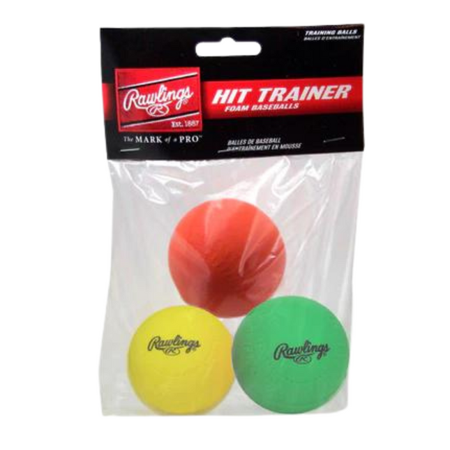Balles de baseball en mousse Rawlings HITTRAIN