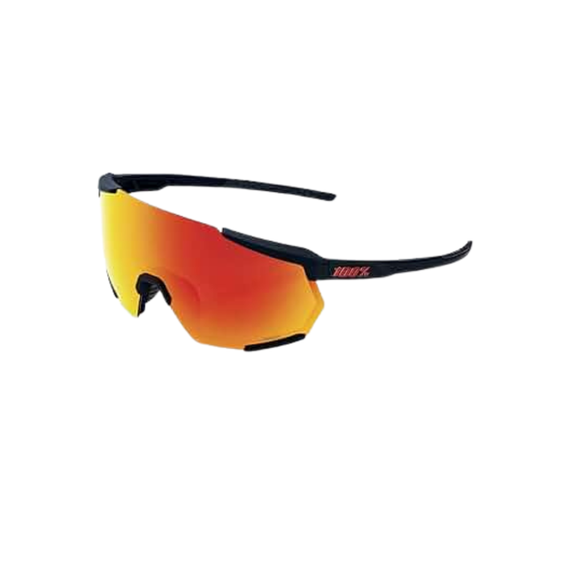 100% Racetrap 3.0 - Soft Tact Black - Hiper Red Multilayer Mirror Lens