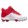 UnderArmour Youth UA Harper 8 Mid RM Cleats Red 3026597-600